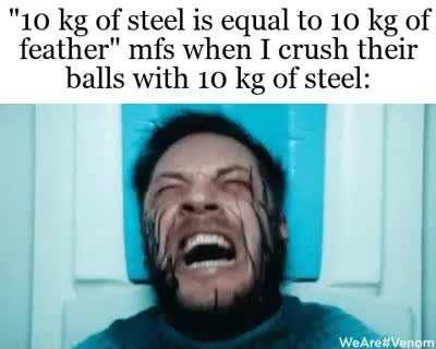 1kg=/= 1kg Argue with a wall.