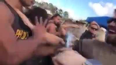 Acting tough and slap gets justice