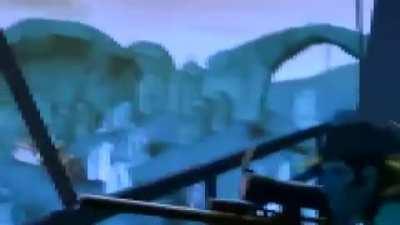 Meet the Sniper but horribly vocoded to a 16 bit rendition of Gangster’s Paradise