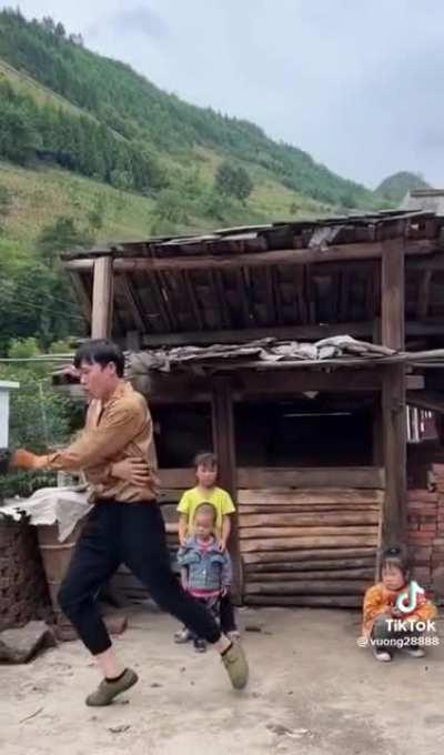 This smooth dancer has a great audience.