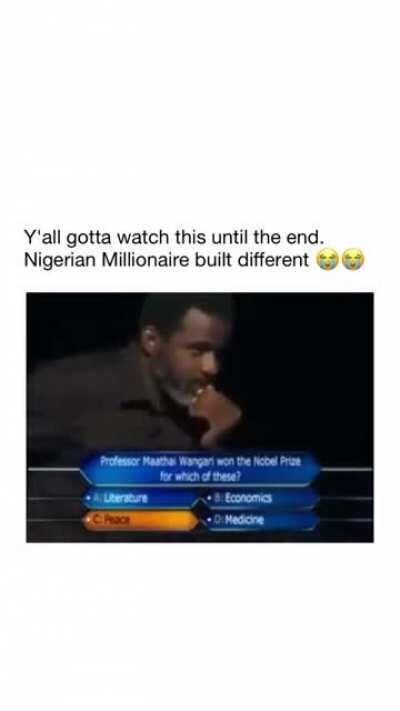Nigerian Who wants to be a millionaire is different