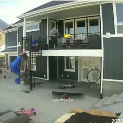 Tv goes boom because of a kid