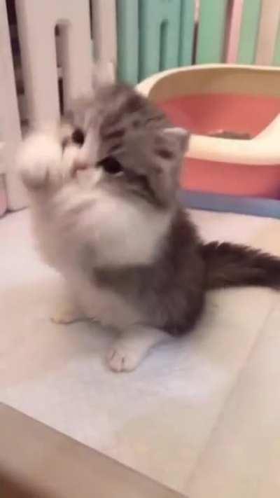 Mildly tapping the air