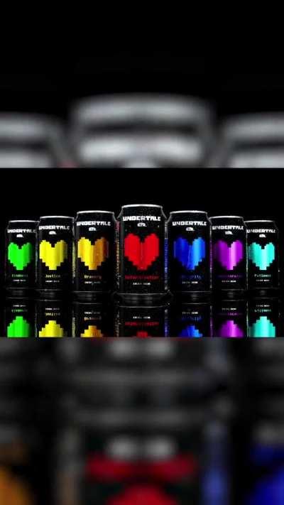 Concept render of Undertale energy drink made by @jakubpawlowski3d on Instagram 