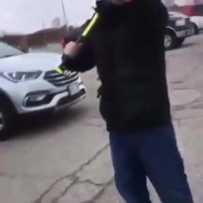 Male Karen calls French Canadian people insist terrorists