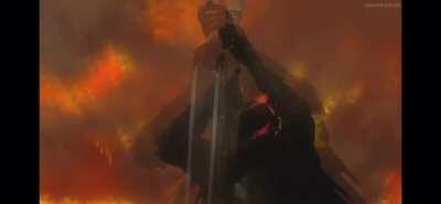 Bruh did his sword hit the dirt and make a clang sound? What the fuck lmao