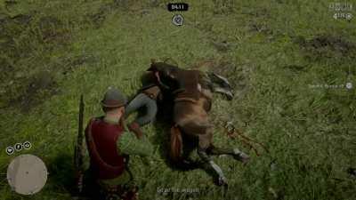 RDR2 Hidden Detail Horse Suffocates Enemy