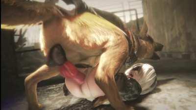 Knotty anal sex (BayernSFM) [Nier Automata]