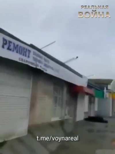 Man caught in the middle of the tank fight