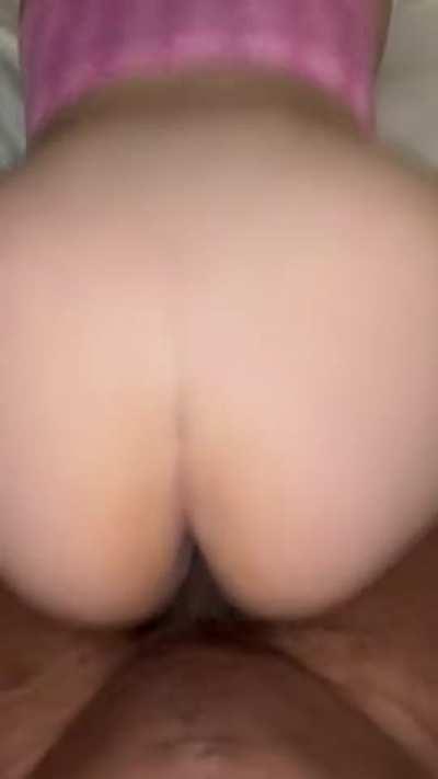 This Hotwife gets all wet when she takes my cock in doggey while slowly increasing the tempo