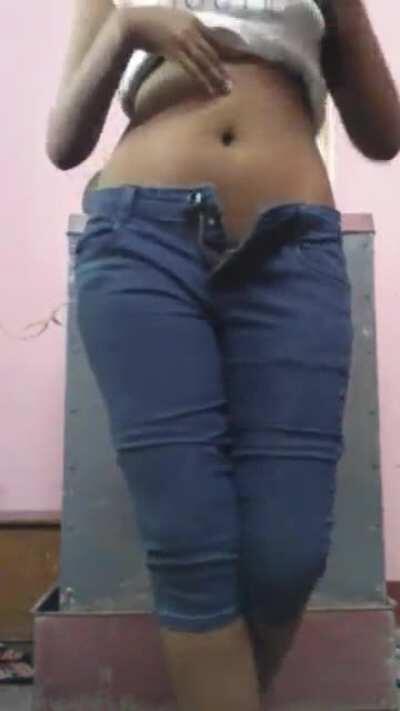 Desi indian girl strip for Boyfriend