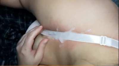 Bra Snapping And Cum On Bra.