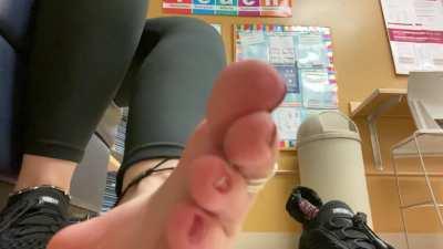 The break room is the perfect place to let these babies breathe