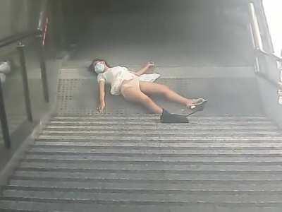 Texting while walking..