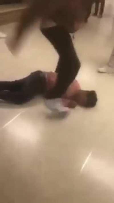 guy gets slammed on his face after trying to start a fight with someones friend