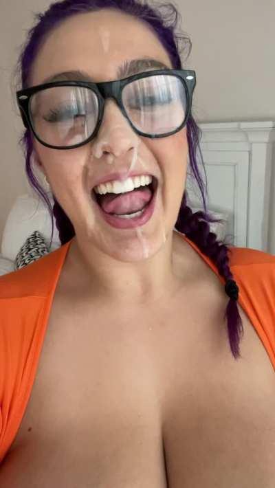 Had to catch it with my tongue 👅💦 OC