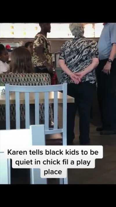 Karen in Chick Fil A yells at children