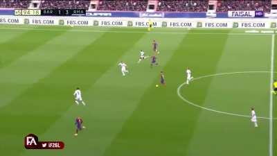 Ramos tackle against Messi. Simply the best CB!