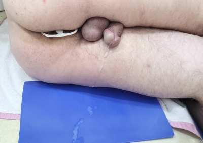 Shooting cum across the room