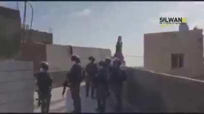 Israel demolishing a disabled Palestinian home. He was disabled during a previous demolition