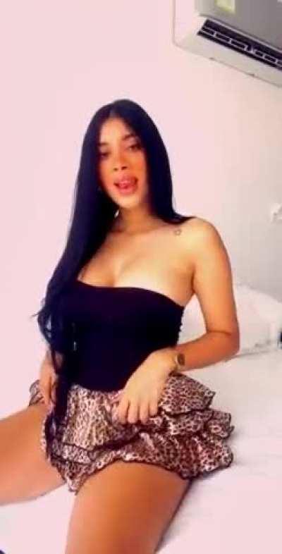 Can you take this top off and squeeze my tits pleeease…?