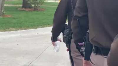 BLM occupied Iowa State Capitol building, things naturally escalate. Full 1hr30m video in comments.