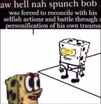 will he face himself doe? 😳