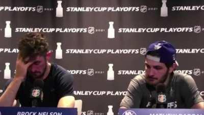 Mat Barzal emotional in post-game presser