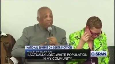 NYC Council Member Charles Barron of Brooklyn: “I have the distinct honor to be able to come before you and say I actually lost white population in my community.”