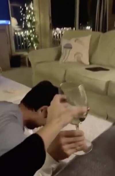 Look at this loser.. my personal footrest. Thats all hes good for.