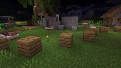 [Minecraft] Uh, are my villagers supposed to vibe this hard?