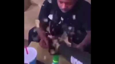 Damn unc can’t even eat in peace 😭