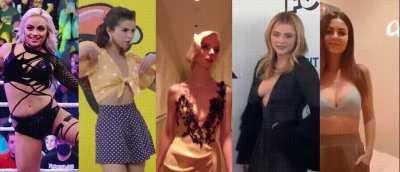 Pick one as your petite Goddess/Domme thats going to dominate you all night long (Liv Morgan, Selena Gomez, Anya Taylor-Joy, Chloe Grace Moretz, Victoria Justice)