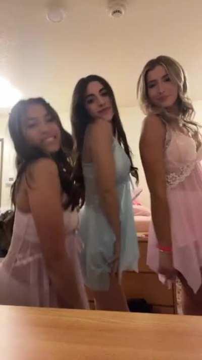 Practically wearing lingerie