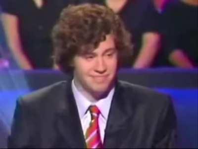guy fails the first question on who wants to be a millionaire