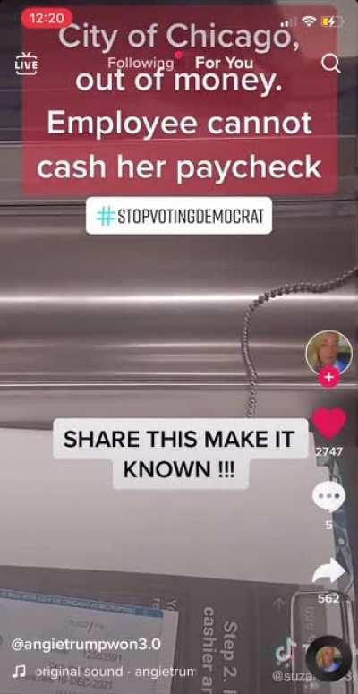 Chicago is so broke, the city’s employees can’t even cash their paychecks before Christmas.