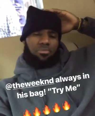 A lil throwback of when Lebron was listening to My Dear Melancholy😂