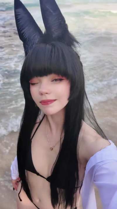 Miyabi at sea cosplay