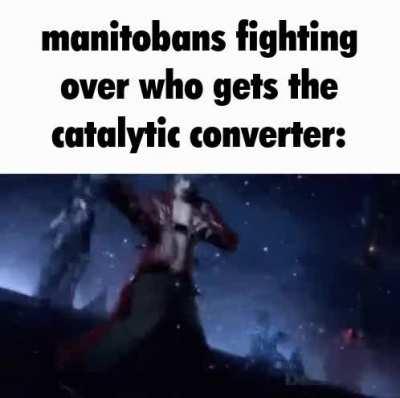 lucky he only got the converter stolen