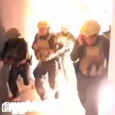 To throw a flash bang properly