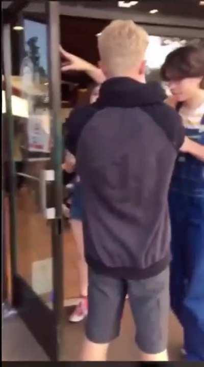 Hit on a girl in front of her man