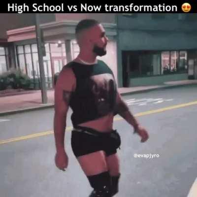 Drake the type of Nygga to post a glow up video