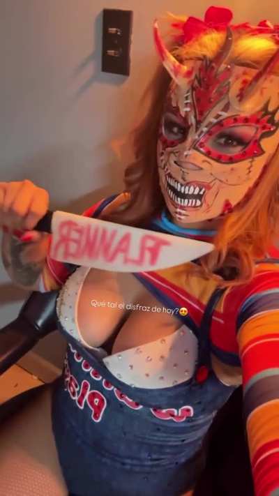 Lady Flammer for Halloweennnn as chucky