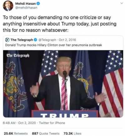 Trump's double standards