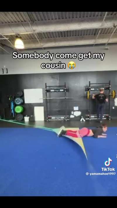 Somebody come get my cousin