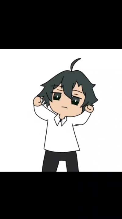 First time animating and my first time drawing Hachiman's fuck ass hair.
