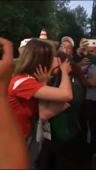 Opposite fans brought together this World Cup