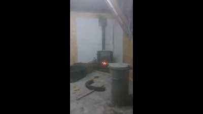 Germans chilling at the wood stove