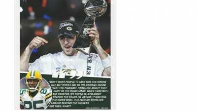 When you're a Packers fan and you love your fam, but you still care about meme quality: