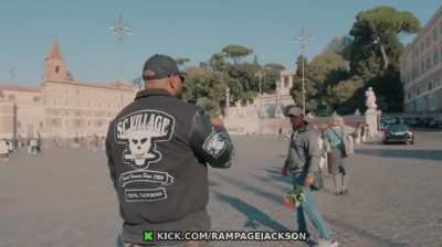 Scammer Tries To Scam Rampage Jackson in Italy, and It Doesn't Go Well.
